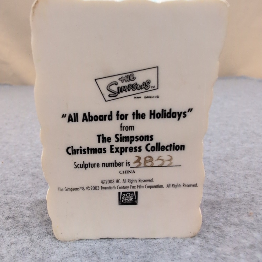 The Simpsons Christmas Express All Aboard for the Holidays 2003 Sculpture - Picture 5 of 5